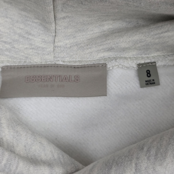 Essentials Light Oatmeal Hoodie Sweater for Kids - Picture 4 of 16